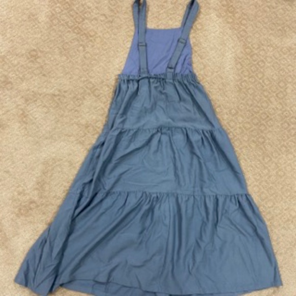 Polagram Blue Jumper/Strap Maxi Dress WITH POCKETS - Picture 2 of 4
